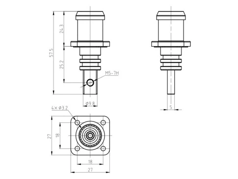 Детали ESC-HP120 разъема