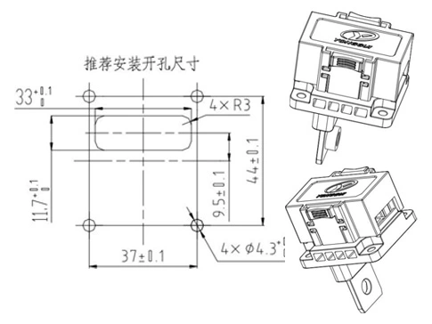 Детали ESC-TB250 разъема